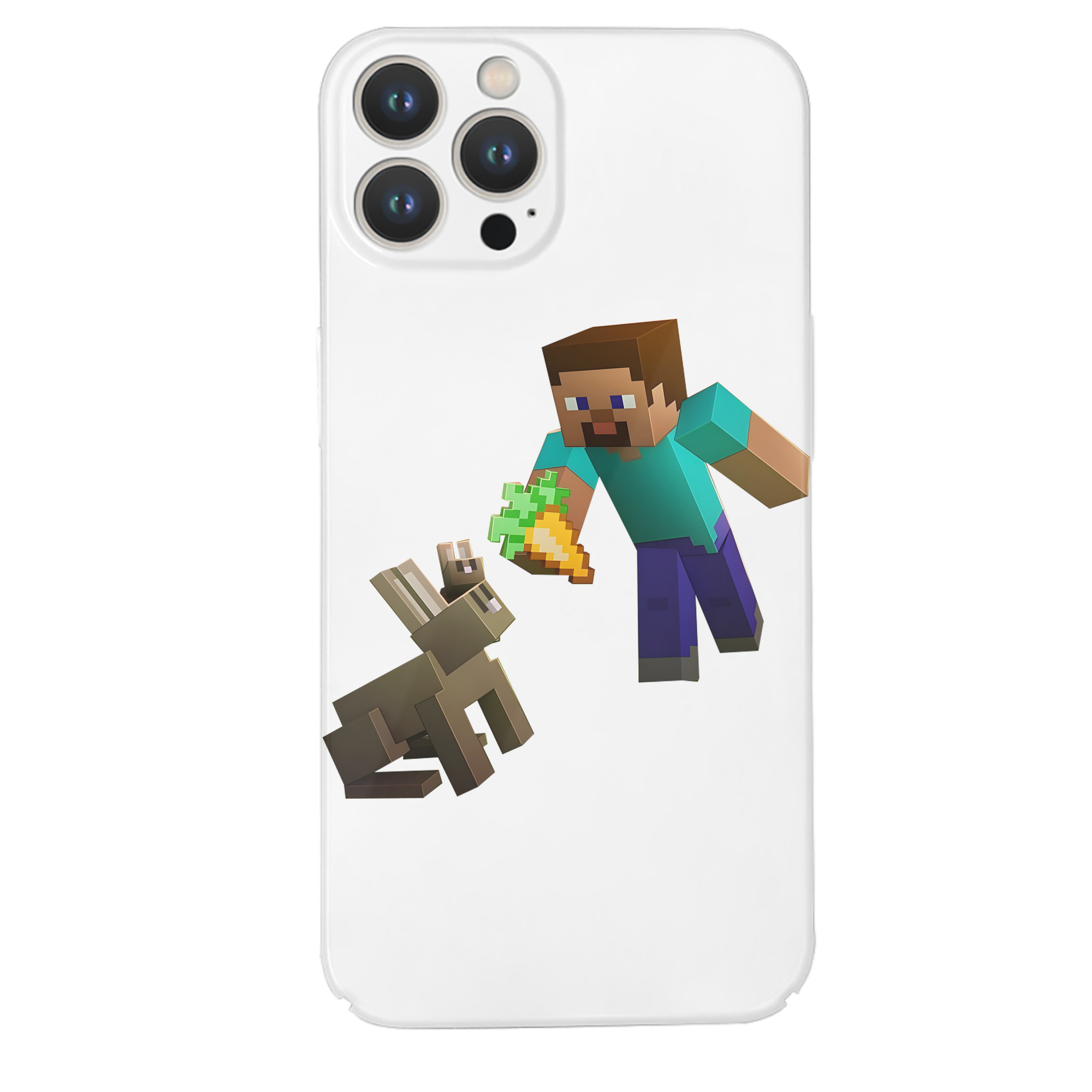 （画像用） マインクラフト ブロックの世界 Minecraft MC Block world 【iPhone 14シリーズ対応】ハードケース
